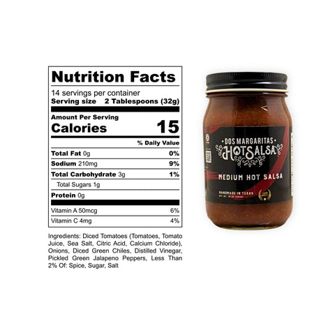 Medium Hot Salsa 🌶 Medium Heat • Flavor with a Delayed Kick